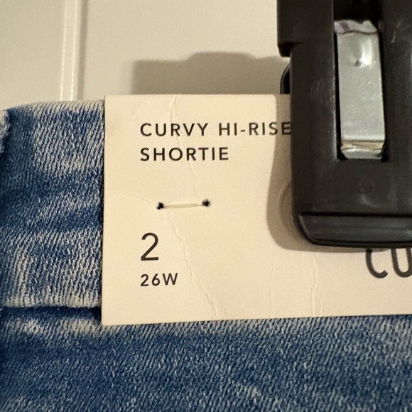 American Eagle Outfitters Light Blue Ripped Jean Shorts - Picture 3 of 5